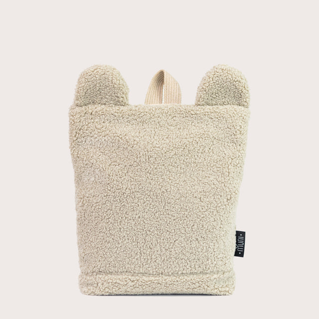 Beige Teddy backpack