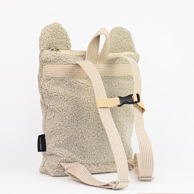 Beige Teddy backpack