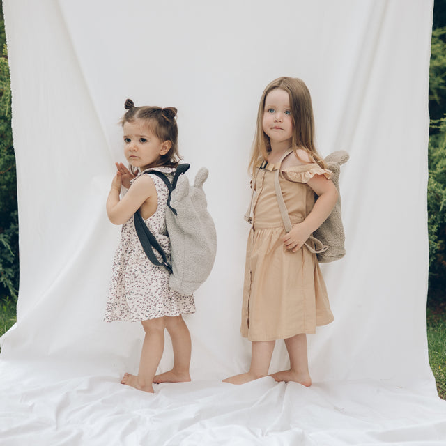 Beige Teddy backpack