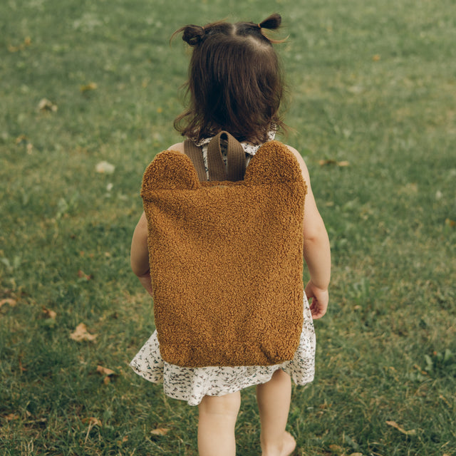 Brown Teddy backpack