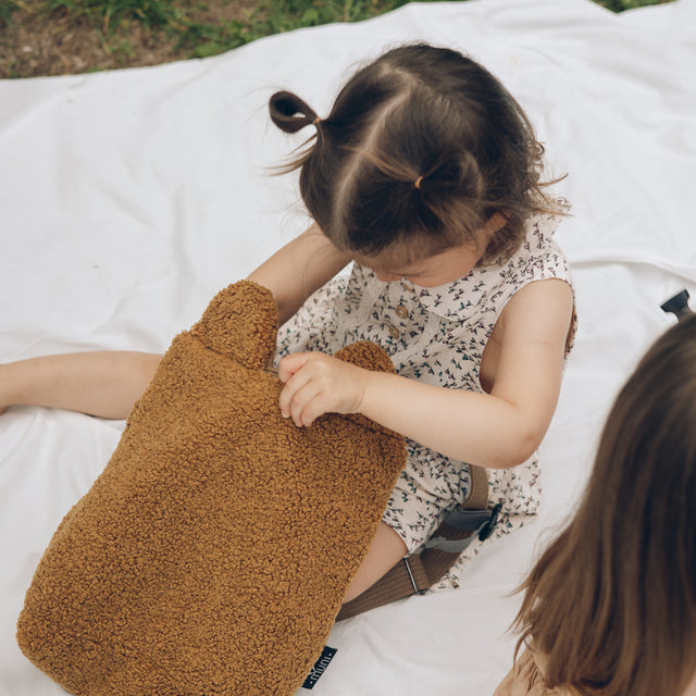 Brown Teddy backpack