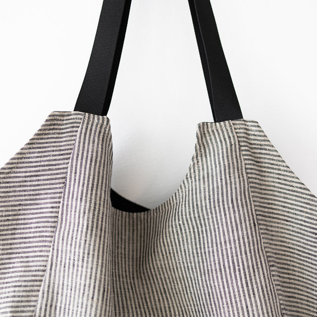 Striped Linen Tote bag