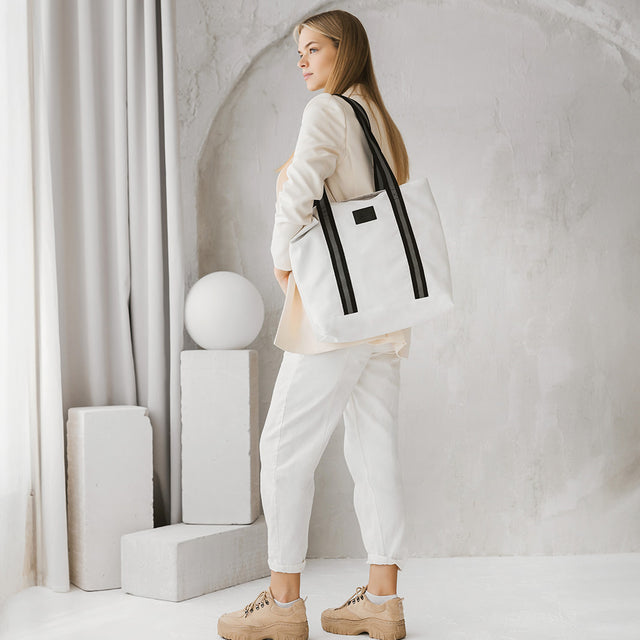 White Denim Tote bag