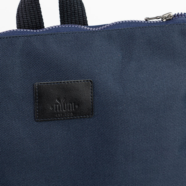 Backpack Blue Leather - Muni
