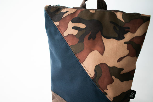 Backpack Blue and Camouflage - Muni