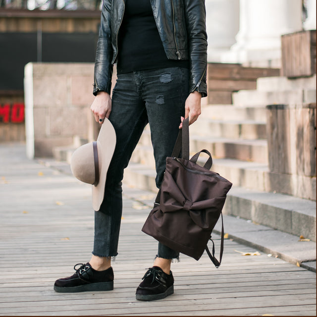 Backpack Brown Bow - Muni