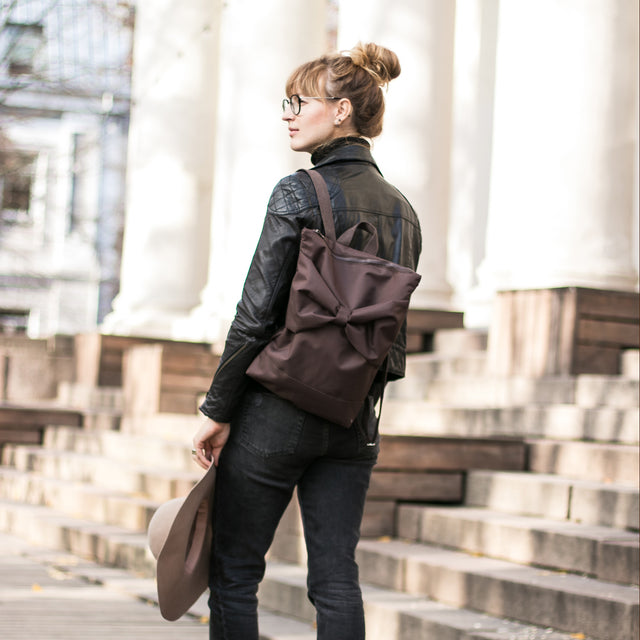 Backpack Brown Bow - Muni