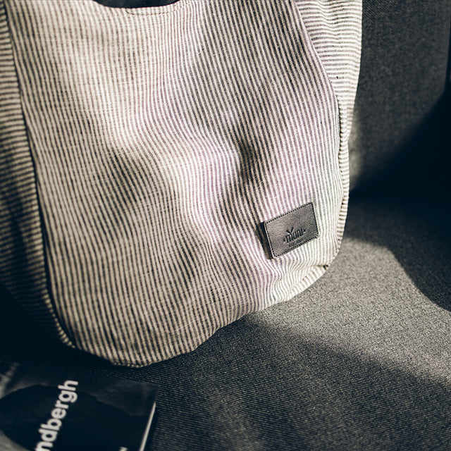 Striped Linen Tote bag