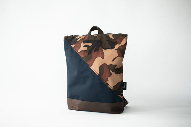 Backpack Blue and Camouflage - Muni