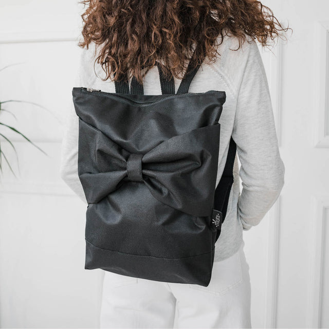 Women's Backpack Black Bow - Muni